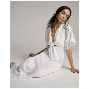 ModCloth Hutch Womens‎ Luciana Tie Front White Maxi Dress Sz 0,2,8,14 NWT